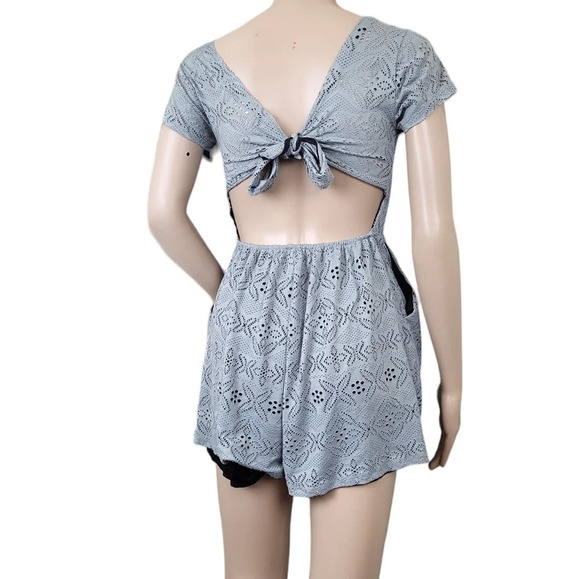 Moss Green Romper Tie Back - Picture 2 of 3